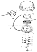 Page J Diagram and Parts List for 8648-1  Briggs and Stratton Generator